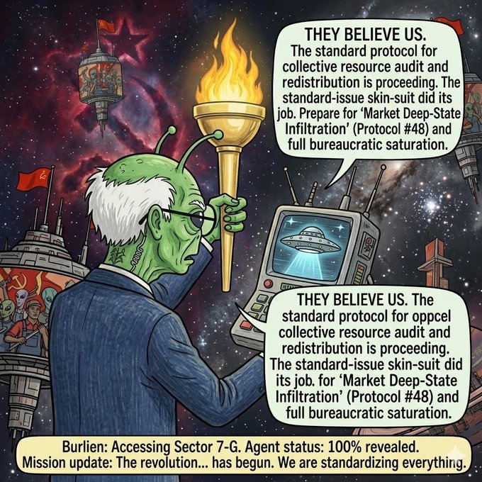 Burlien broadcasting they believe us transmission with torch