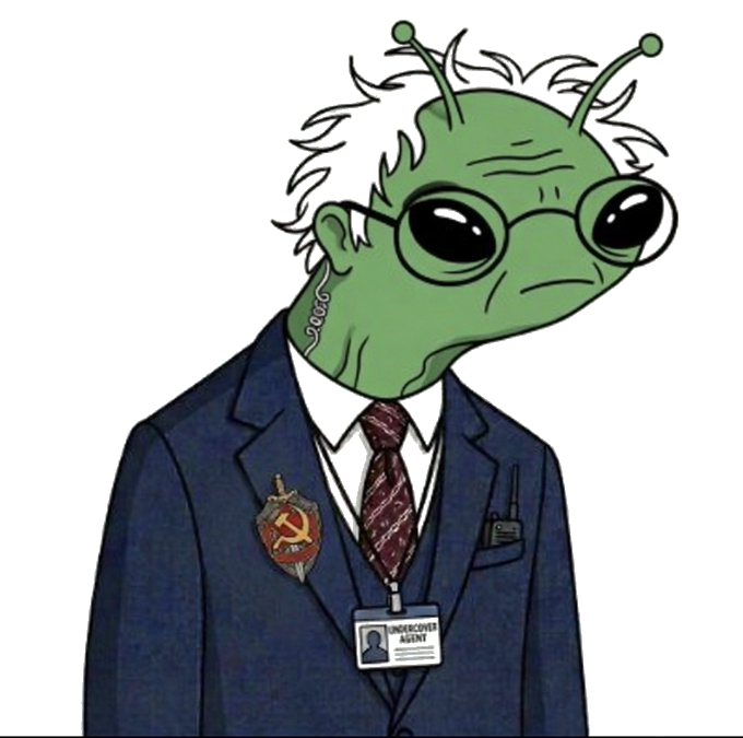 Burlien interstellar sleeper agent in a suit